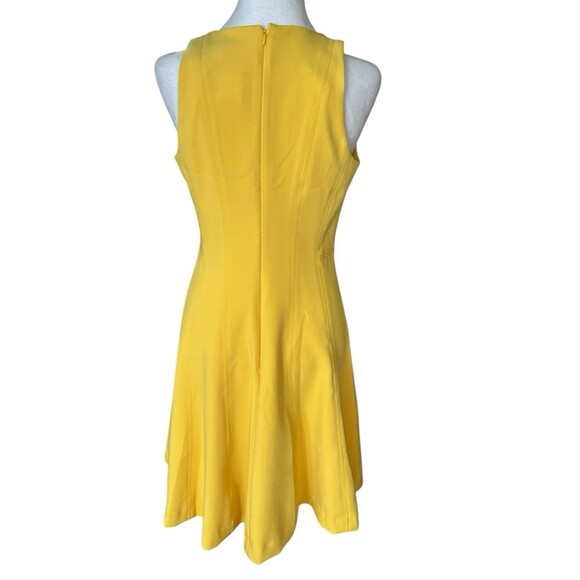 Banana Republic NWT Yellow‎ Sleeveless Fit/flare Dress (MSRP $83) - Picture 4 of 6